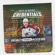 2025-26 CREDENTIALS HOCKEY BASE CARDS FROM #1-100 PICK YOUR CARDS