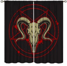 AAVEUP Goat Devil Curtains for 20.5"W x 44.5"L Pack of 2 , Style-1