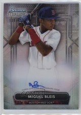 2022 Bowman Sterling Prospect Refractor 138/150 Miguel Bleis #PA-MB Auto 1a39