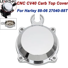Chrome CNC CV40 Carburetor Top Cover For Harley Softail Sportster Dyna 27040-88T
