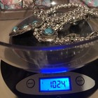 Estate Sales Genuine CARICO LAKE Turquoise Squash Blossom Necklace — photo 9