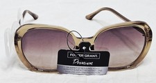 Foster Grant Premium Womens Oversized Sunglasses Brown Gradient Lens NWT