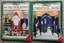 One Stroke Painting Donna Dewberry 2 Book Lot -Christmas At Home, Holidays