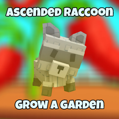 Grow a Garden - Ascended Raccoon | eBay
