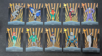 2026 Upper Deck Batman Animated Series Gotham's Greatest Complete 10 Card Set