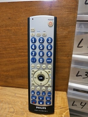 Genuine Philips Universal TV VCR DVD SAT Remote Control Model CL043 - K7