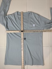 Japan Airline JAL 1st First Class Loungewear Grey Green Cardigan Large