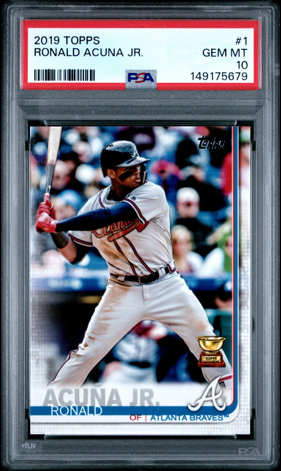 2019 Topps Ronald Acuna Jr #1 PSA 10 All Star Cup Braves