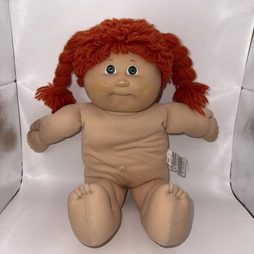 Vintage Xavier Roberts Red Hair Green Eyes Girl Cabbage Patch Doll 1978 1982