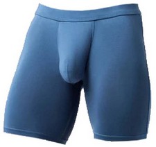 Obviously Mens EliteMan Boxer Brief 9inch Leg - Stellar Blue