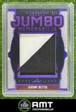 Jerome Bettis Patch 2024 Leaf In The Game Used Sports 2/6 Jumbo Purple Holo