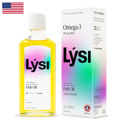Lysi Omega 3 Fish Oil Lemon 8.12 Oz