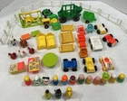 Vintage Fisher Price Little People Western Town Figure Accessories Lot Of 53!