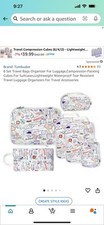 Compression Packing Cubes for Travel,6 Set of Packing Cubes for Multi Print