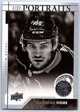 2017-18 Upper Deck UD Portraits Giovanni Fiore Rookie Anaheim Ducks #P-89
