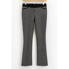 Express Columnist Barely Boot Gray Textured Dress Pants Women 8R NWT