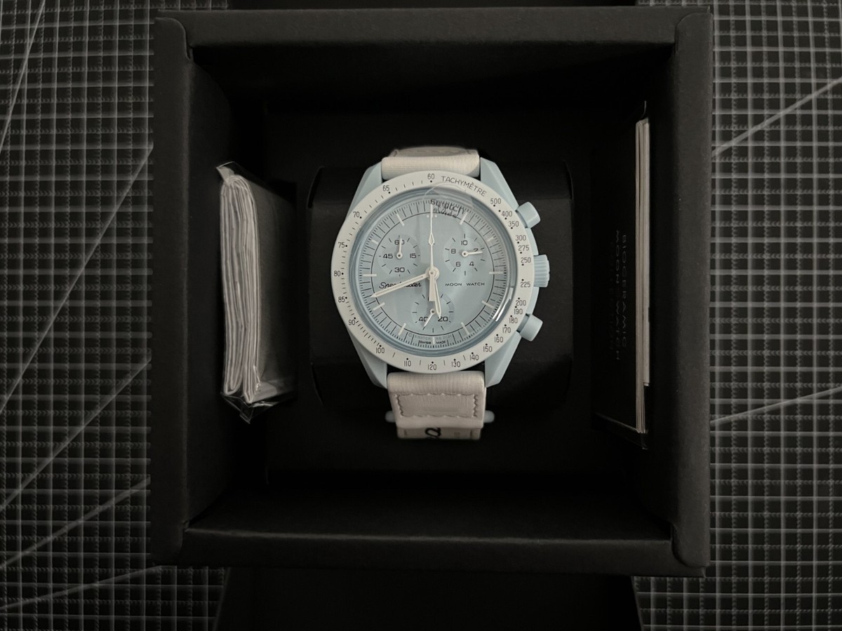Genuine Omega X Swatch Mission to Uranus Moonswatch Speedmaster