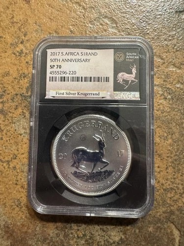 South Africa - 2017 - 1 oz. Silver Krugerrand - NGC SP 70 First Day of Issue