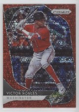 2020 Panini Prizm Tier II Quick Pitch Red Donut Circle 81/99 Victor Robles y0i