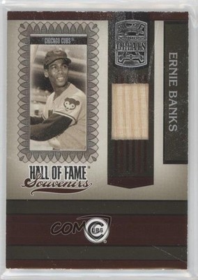 2005 Donruss Greats Hall of Fame Souvenirs Bats Ernie Banks #HOFS-14 HOF 7eo
