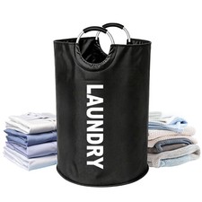115L Laundry Basket,Waterproof Oxford Fabric Laundry Hamper with Aluminum Handle