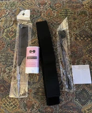 Goiple Hair Wax Stick, Metal Rat Tail Parting Comb, Double Edge Comb, Wig Band