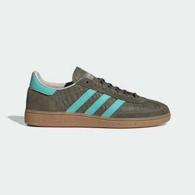 Adidas Herren Handball Spezial Schuhe in Olive Strata/Acid Mint/Gum