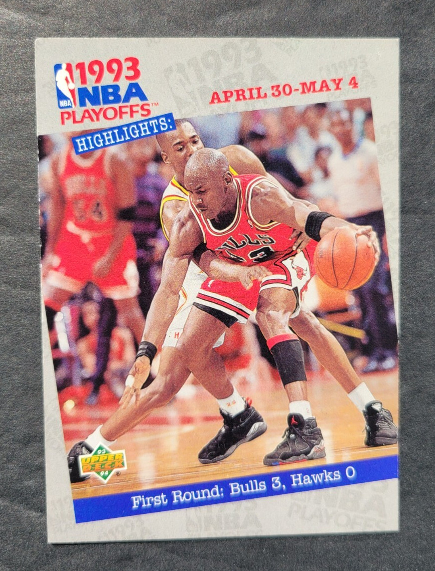 MICHAEL JORDAN CARD #180 NBA Playoffs 1993-94 Upper Deck