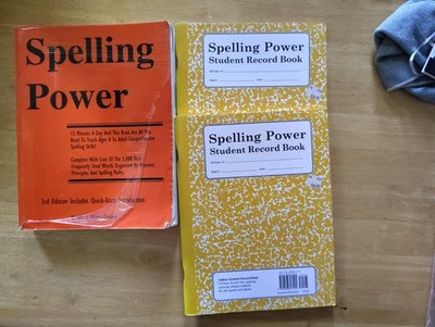 Spelling Power 3rd Edition includes 2 Student Notebooks for 6th and up