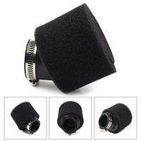 42MM Angled Air Filter ATV Quad Go Kart CRF XR Pit Dirt Bikes Motorcycle Black