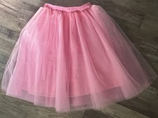 Women Pink -Tutu Tulle Skirt Women Medium Dress Up Party Dancing Ballet Costume