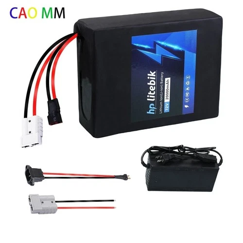 72V 20Ah Long Range ebike Battery 50A BMS for 100W-3600W Electric Bike Scooter