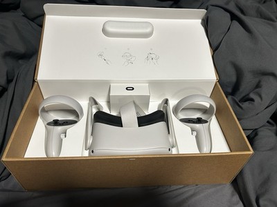 Oculus Quest 2 Standalone VR Headset w/ Touch Controllers, White, Box