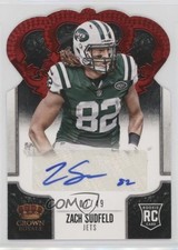 2013 Crown Royale Retail Red Die-Cut Signatures 2/49 Zach Sudfeld #200 Auto 0c2