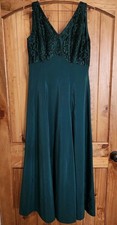 Green Sleeveless Dress Bridesmaid Prom Formal Bow Size 12