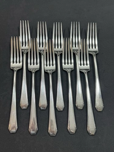 Cascade by Towle Sterling Silver set of 10 dinner forks 7 3/4” No Monogram