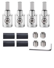 4PCS Car Audio Wire Reducer 0 to 4 Gauge Amp Power Ground AWG Pin Connector