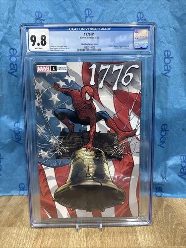1776 #1 Cgc 9.8 Graded Comic PABLO LOBOS VILLALOBOS TRADE Spider-man Bell Spirit