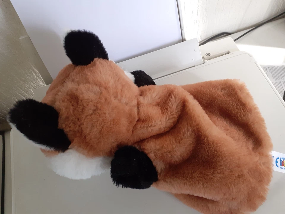Handspielpuppe Plüsch Fuchs, Puppentheater, 26 cm, Marke Heunec - Bild 4 von 4