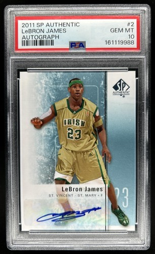 2011-12 SP Authentic LeBron James Auto Autograph #2 PSA 10 GEM MINT