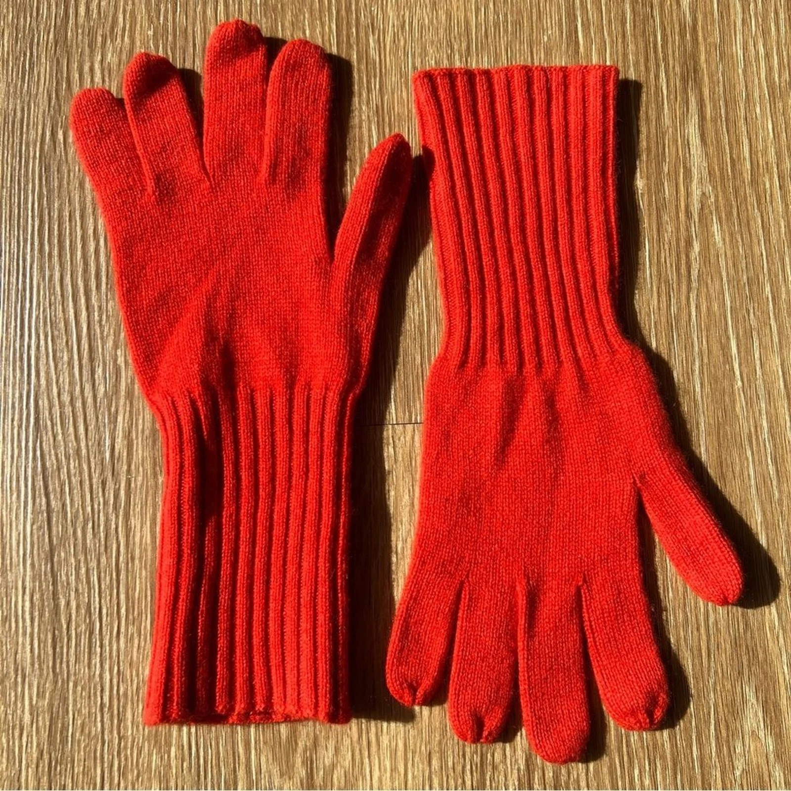 J.Crew Collection Cashmere Gloves - Poppy