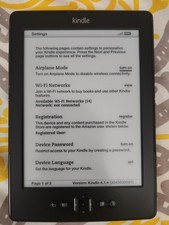 Amazon Kindle - 4th Gen - D01100 - 2GB, Wi-Fi, 6in - Black