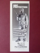 10/1986 PUB SEKUR PIRELLI MASK SUIT NBC ORIGINAL PROTECTION AD