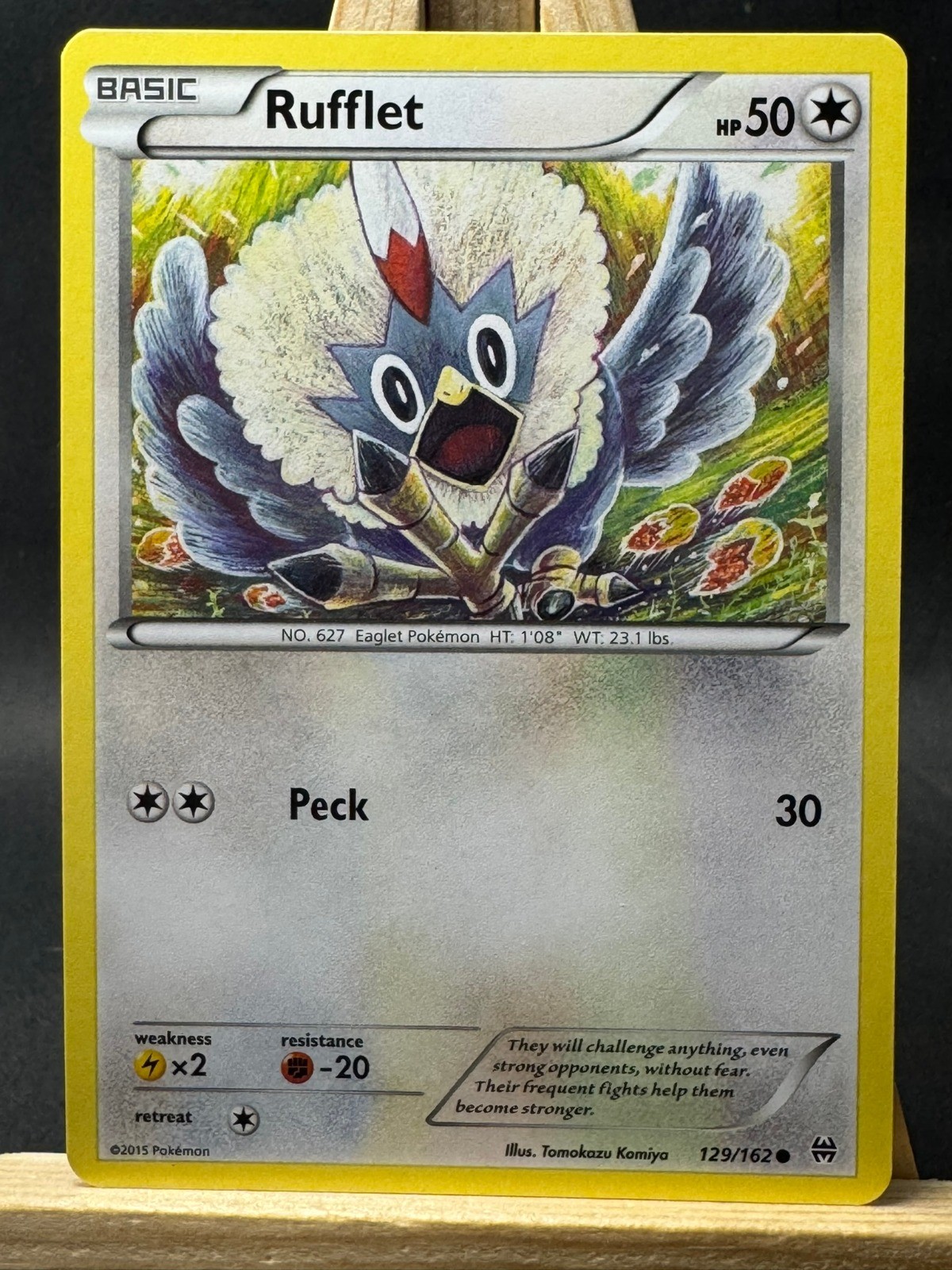 Rufflet Tomokazu Komiya Pokemon Trading Card Game XY - BREAKthrough 129/162 NM