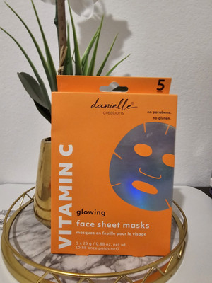 Danielle Creations vitamin C Glowing  Face Sheet Mask 5×25g/0.88oz