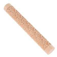 Wooden Texture Roller for Clay Wooden Clay Printing Rod Pottery Rolling Clay Rod