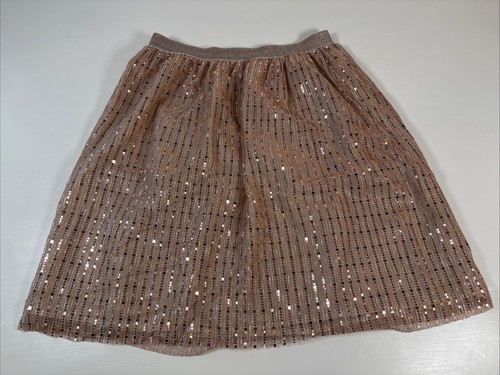 Wonder Nation Elastic Waist Pull-On A-Line Sequined Skirt Lined Girls Size XL - Picture 1 of 8