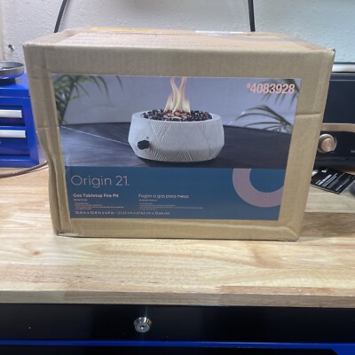 Original21 Gas Tabletop Fire Pit - Color: White - #4083928