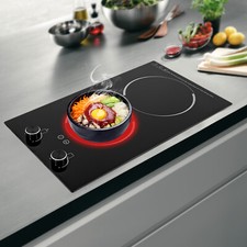 2-Burner Electric Induction Cooktop Stove Top Touch Control w/ Child Lock 2100W