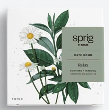 Sprig by Kohler Bath Bomb Chamomile And Green Tea 5oz ( Relax )
